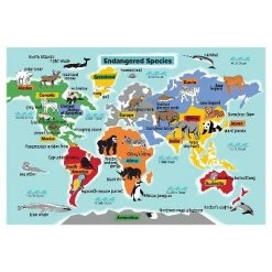 Skullduggery Smithsonian Endangered Species Puzzle 100pc