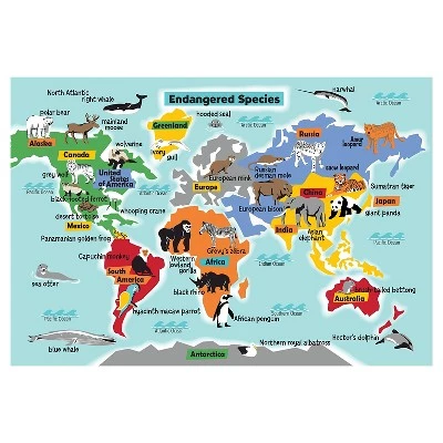 Skullduggery Smithsonian Endangered Species Puzzle 100pc 1 Skullduggery Smithsonian Endangered Species Puzzle 100pc