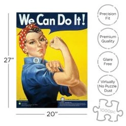 AQUARIUS Smithsonian Rosie the Riveter 1000 Piece Jigsaw Puzzle