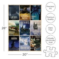 AQUARIUS Harry Potter Travel Posters 1000 Piece Jigsaw Puzzle