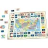 Springbok Larsen United States of America State Flags Educational Children's Jigsaw Puzzle 70pc