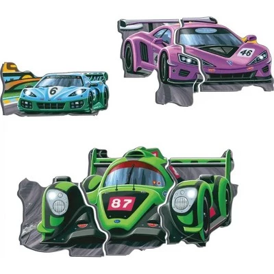 Larsen Puzzles Larsen Speed Racer Kids' Jigsaw Puzzle - 36pc 2 Larsen Puzzles Larsen Speed Racer Kids' Jigsaw Puzzle - 36pc - Image 2