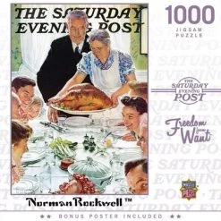 MasterPieces 1000 Piece Jigsaw Puzzle For Adults, Family, Or Kids - Freedom From Want - 19.25"x26.75"
