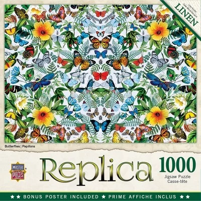MasterPieces 1000 Piece Jigsaw Puzzle For Adults, Family, Or Kids - Butterflies - 19.25"x26.75" 1 MasterPieces 1000 Piece Jigsaw Puzzle For Adults, Family, Or Kids - Butterflies - 19.25"x26.75"