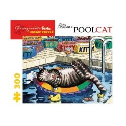 Pomegranate B. Kliban: Pool Cat Jigsaw Puzzle - 300pc