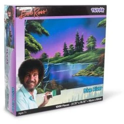 Toynk Bob Ross Blue River Nature Puzzle | 1000 Piece Jigsaw Puzzle