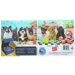 The Canadian Group Set of 2 Keepsakes 500 Piece Jigsaw Puzzles | Dogs Having Fun
