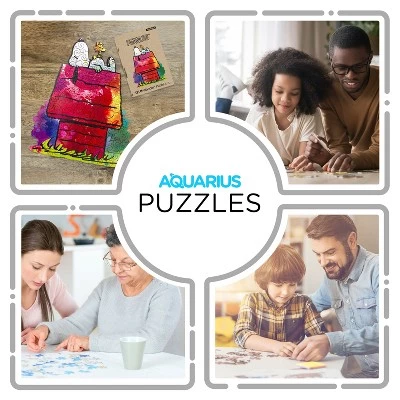 AQUARIUS Peanuts Snoopy and Woodstock 131 Piece Shaped Wooden Jigsaw Puzzle 4 AQUARIUS Peanuts Snoopy and Woodstock 131 Piece Shaped Wooden Jigsaw Puzzle - Image 4