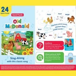 MasterPieces 24 Piece Sing-A-Long Sound Jigsaw Puzzle For Kids - Old McDonald - 18"x24" -Puzzles Sales 2022 unnamed file 1864