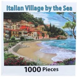 PuzzleWorks 1000 Piece Jigsaw Puzzle | Italian Village By The Sea