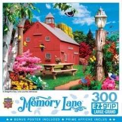 MasterPieces 300 Piece EZ Grip Jigsaw Puzzle - A Delightful Day - 18"x24"