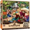 MasterPieces 300 Piece EZ Grip Jigsaw Puzzle - Campsite Trouble - 18"x24"