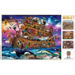 MasterPieces 300 Piece EZ Grip Jigsaw Puzzle - Noah's Arc - 18"x24" -Puzzles Sales 2022 unnamed file 1941