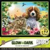 MasterPieces 500 Piece Glow in the Dark Jigsaw Puzzle For Adults, Family, Or Kids - Best Friends Forever - 15"x21"