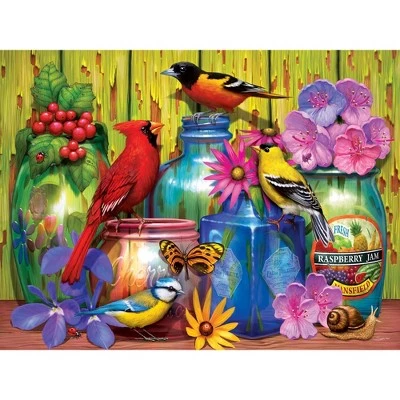 MasterPieces 300 Piece EZ Grip Jigsaw Puzzle - Feathered Reflections - 18"x24" 2 MasterPieces 300 Piece EZ Grip Jigsaw Puzzle - Feathered Reflections - 18"x24" - Image 2