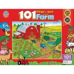 MasterPieces 100 Piece Family Jigsaw Puzzle for Kids - 101 Things to Spot on a Farm - 14"x19" -Puzzles Sales 2022 unnamed file 2007