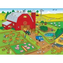 MasterPieces 100 Piece Family Jigsaw Puzzle for Kids - 101 Things to Spot on a Farm - 14"x19" -Puzzles Sales 2022 unnamed file 2008
