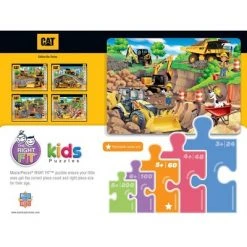 MasterPieces 60 Piece Jigsaw Puzzle for Kids - CAT Day at the Quarry - 14"x19" -Puzzles Sales 2022 unnamed file 2018
