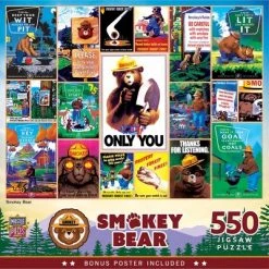 MasterPieces 550 Piece Jigsaw Puzzle For Adults, Family, Or Kids - Smokey Bear - 18"x24"