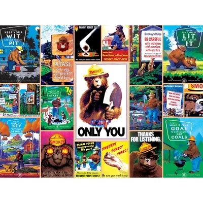 MasterPieces 550 Piece Jigsaw Puzzle For Adults, Family, Or Kids - Smokey Bear - 18"x24" 2 MasterPieces 550 Piece Jigsaw Puzzle For Adults, Family, Or Kids - Smokey Bear - 18"x24" - Image 2