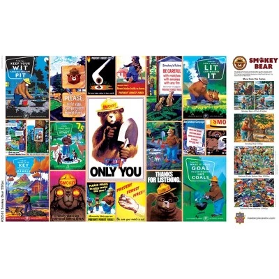 MasterPieces 550 Piece Jigsaw Puzzle For Adults, Family, Or Kids - Smokey Bear - 18"x24" 4 MasterPieces 550 Piece Jigsaw Puzzle For Adults, Family, Or Kids - Smokey Bear - 18"x24" - Image 4