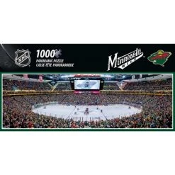 MasterPieces 1000 Piece Sports Jigsaw Puzzle - NHL Minnesota Wild Center View Panoramic - 13"x39"