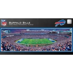 MasterPieces 1000 Piece Sports Jigsaw Puzzle - NFL Buffalo Bills Center View Panoramic - 13"x39"