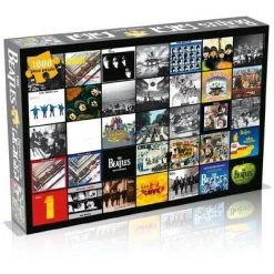 Rock Saws Beatles Album Collage (1000 Piece Jigsaw Puzzle)