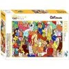 Raintree Brain Tree - Cat Doodle 1000 Piece Puzzles for Adults-Jigsaw Puzzles-With 4 Puzzle Sorting Trays-Every Piece Is Unique With Droplet Technology For Anti Glare & Soft Touch Feel-27.5”Lx19.5”W