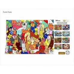 Raintree Brain Tree - Cat Doodle 1000 Piece Puzzles for Adults-Jigsaw Puzzles-With 4 Puzzle Sorting Trays-Every Piece Is Unique With Droplet Technology For Anti Glare & Soft Touch Feel-27.5”Lx19.5”W -Puzzles Sales 2022 unnamed file 2122
