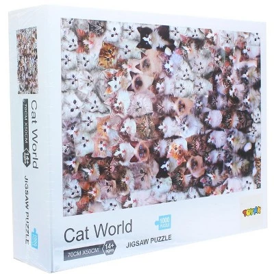 Toynk Cat World 1000 Piece Jigsaw Puzzle 1 Toynk Cat World 1000 Piece Jigsaw Puzzle