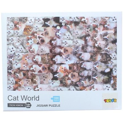 Toynk Cat World 1000 Piece Jigsaw Puzzle 2 Toynk Cat World 1000 Piece Jigsaw Puzzle - Image 2