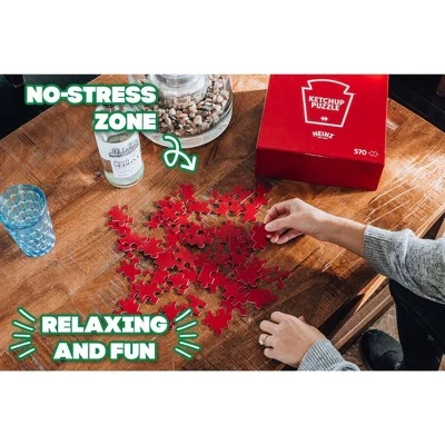 Toynk Heinz Ketchup All-Red Food Puzzle For Adults And Kids | 570 Piece Jigsaw Puzzle 5 Toynk Heinz Ketchup All-Red Food Puzzle For Adults And Kids | 570 Piece Jigsaw Puzzle - Image 5