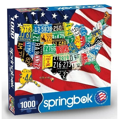 Springbok State Plates Puzzle 1000pc 1 Springbok State Plates Puzzle 1000pc