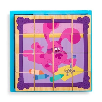 Blue's Clues & You! Melissa & Doug Blues Clues & You! 16pc Wooden Cube Puzzle 4 Blue's Clues & You! Melissa & Doug Blues Clues & You! 16pc Wooden Cube Puzzle - Image 4