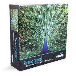 Toynk Peacock Plume Wild Zoo Animal 1000 Piece Jigsaw Puzzle