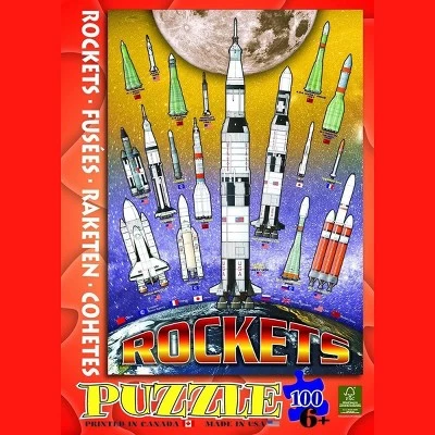 Eurographics Inc. International Space Rockets 100 Piece Jigsaw Puzzle 2 Eurographics Inc. International Space Rockets 100 Piece Jigsaw Puzzle - Image 2