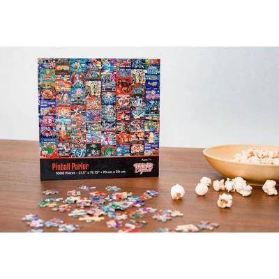 Toynk Pinball Parlor Retro Arcade Puzzle | 1000 Piece Jigsaw Puzzle 2 Toynk Pinball Parlor Retro Arcade Puzzle | 1000 Piece Jigsaw Puzzle - Image 2
