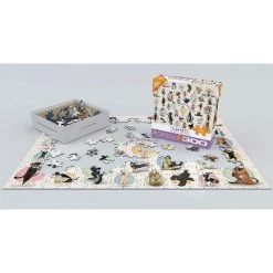 Eurographics Inc. Yoga Puppies 300 Piece XL Jigsaw Puzzle