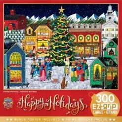 MasterPieces 300 Piece EZ Grip Christmas Jigsaw Puzzle - Holiday Harmony - 18"x24"