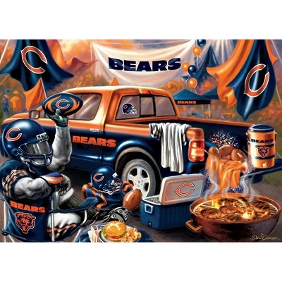 MasterPieces 1000 Piece Jigsaw Puzzle for Adults - NFL Chicago Bears Gameday - 19.25"x26.75" 2 MasterPieces 1000 Piece Jigsaw Puzzle for Adults - NFL Chicago Bears Gameday - 19.25"x26.75" - Image 2