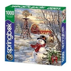Springbok Winter Windmill Jigsaw Puzzle - 1000pc