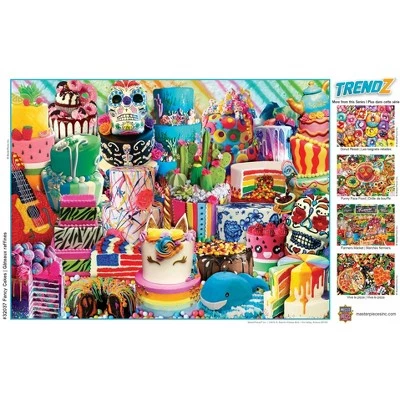 MasterPieces 300 Piece EZ Grip Jigsaw Puzzle - Fancy Cakes - 18"x24" 4 MasterPieces 300 Piece EZ Grip Jigsaw Puzzle - Fancy Cakes - 18"x24" - Image 4