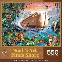 MasterPieces 550 Piece Jigsaw Puzzle For Adults, Family, Or Kids - Noah's Ark Finds Shore - 18"x24"