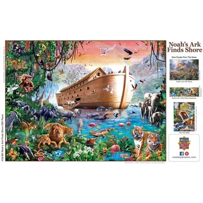 MasterPieces 550 Piece Jigsaw Puzzle For Adults, Family, Or Kids - Noah's Ark Finds Shore - 18"x24" 4 MasterPieces 550 Piece Jigsaw Puzzle For Adults, Family, Or Kids - Noah's Ark Finds Shore - 18"x24" - Image 4