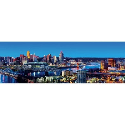 MasterPieces Inc Downtown Cincinnati Ohio 1000 Piece Panoramic Jigsaw Puzzle 2 MasterPieces Inc Downtown Cincinnati Ohio 1000 Piece Panoramic Jigsaw Puzzle - Image 2