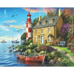 Springbok Spring and Summer: The Cottage Lighthouse Puzzle 1000pc