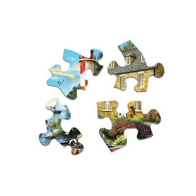 Springbok Spring and Summer: The Cottage Lighthouse Puzzle 1000pc 2 Springbok Spring and Summer: The Cottage Lighthouse Puzzle 1000pc - Image 2