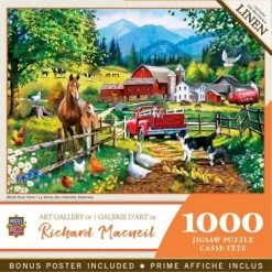 MasterPieces 1000 Piece Jigsaw Puzzle For Adults, Family, Or Kids - White Dove Farm - 19.25"x26.75"