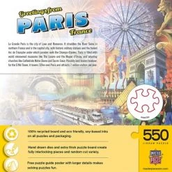 MasterPieces 550 Piece Jigsaw Puzzle For Adults, Family, Or Kids - Greetings From Paris - 18"x24" -Puzzles Sales 2022 unnamed file 2558